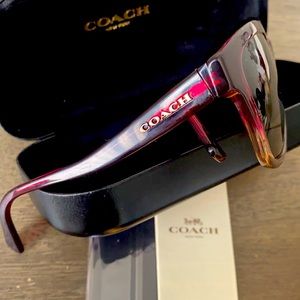 Coach Sunglasses Case and Cleaning Cloth